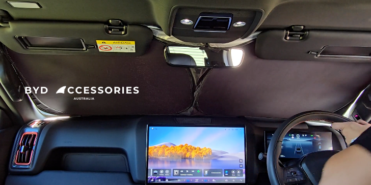 HOW TO USE THE WINDSCREEN SUNSHADE FOR BYD SHARK 6 2024 - 2025