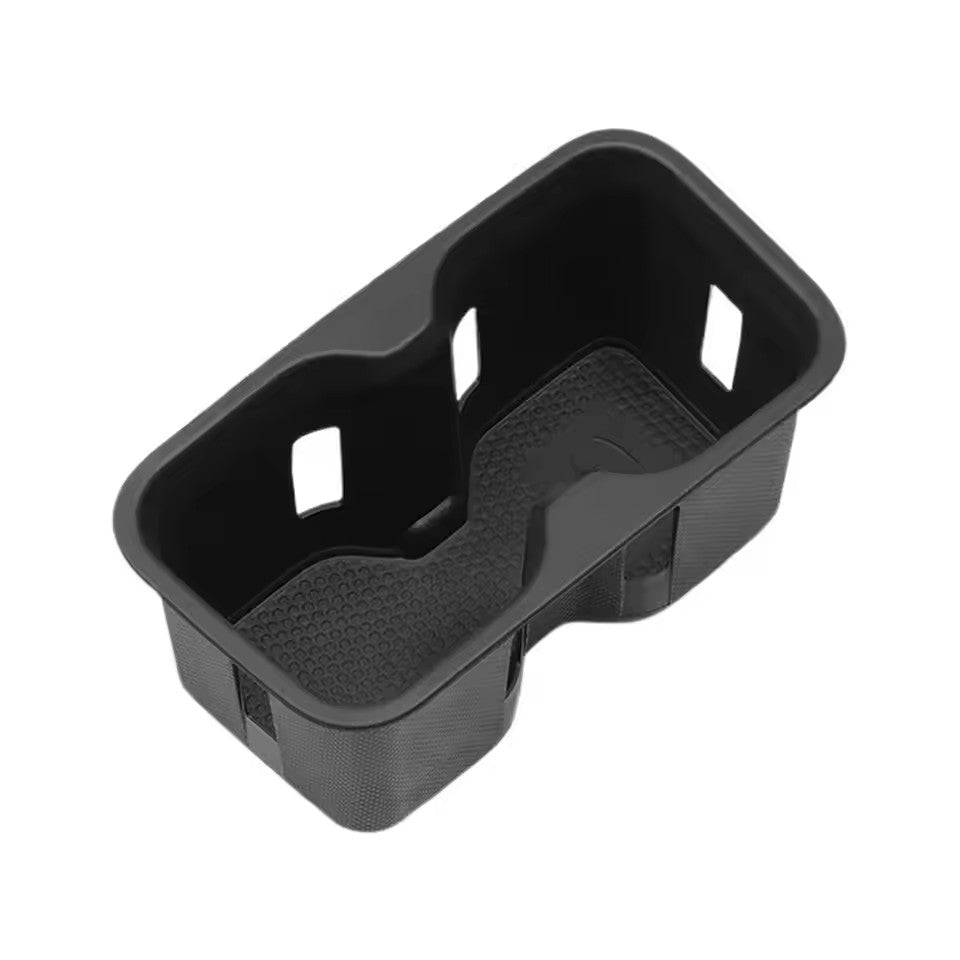 BYD SHARK 6 2024 2025 CUP HOLDER COVER ANTISLIP PLASTIC CONSOLE TRAY PROTECTIVE ACCESSORY DRINK WIRELSS CHARGER TPE VEHICLE BLACK CUSTOM MADE 1