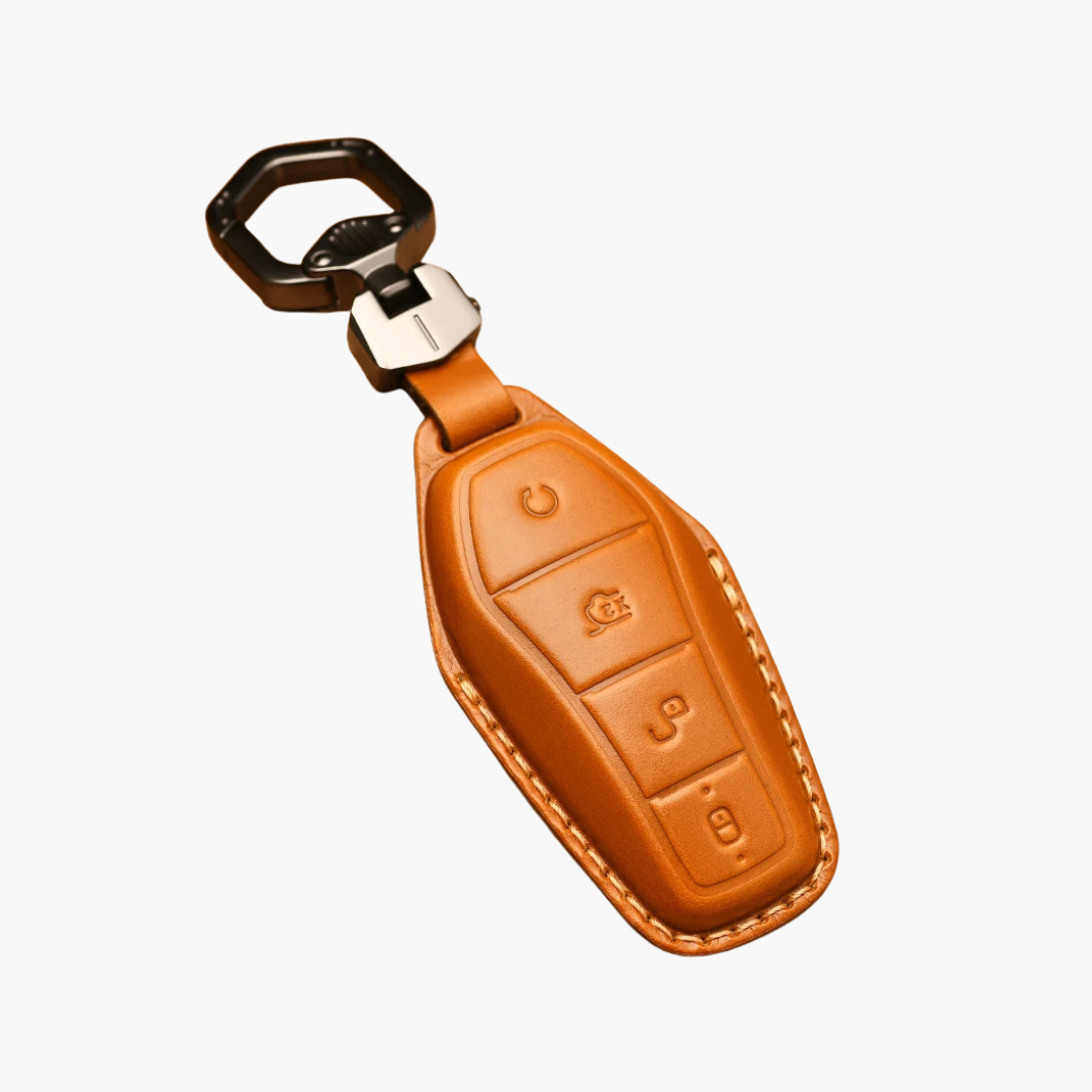 ClassicGenuineLeatherKeyCoverandKeychaininTanBYDKeyCover.png