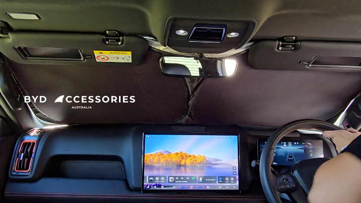 HOW TO USE THE WINDSCREEN SUNSHADE FOR BYD SHARK 6 2024 - 2025
