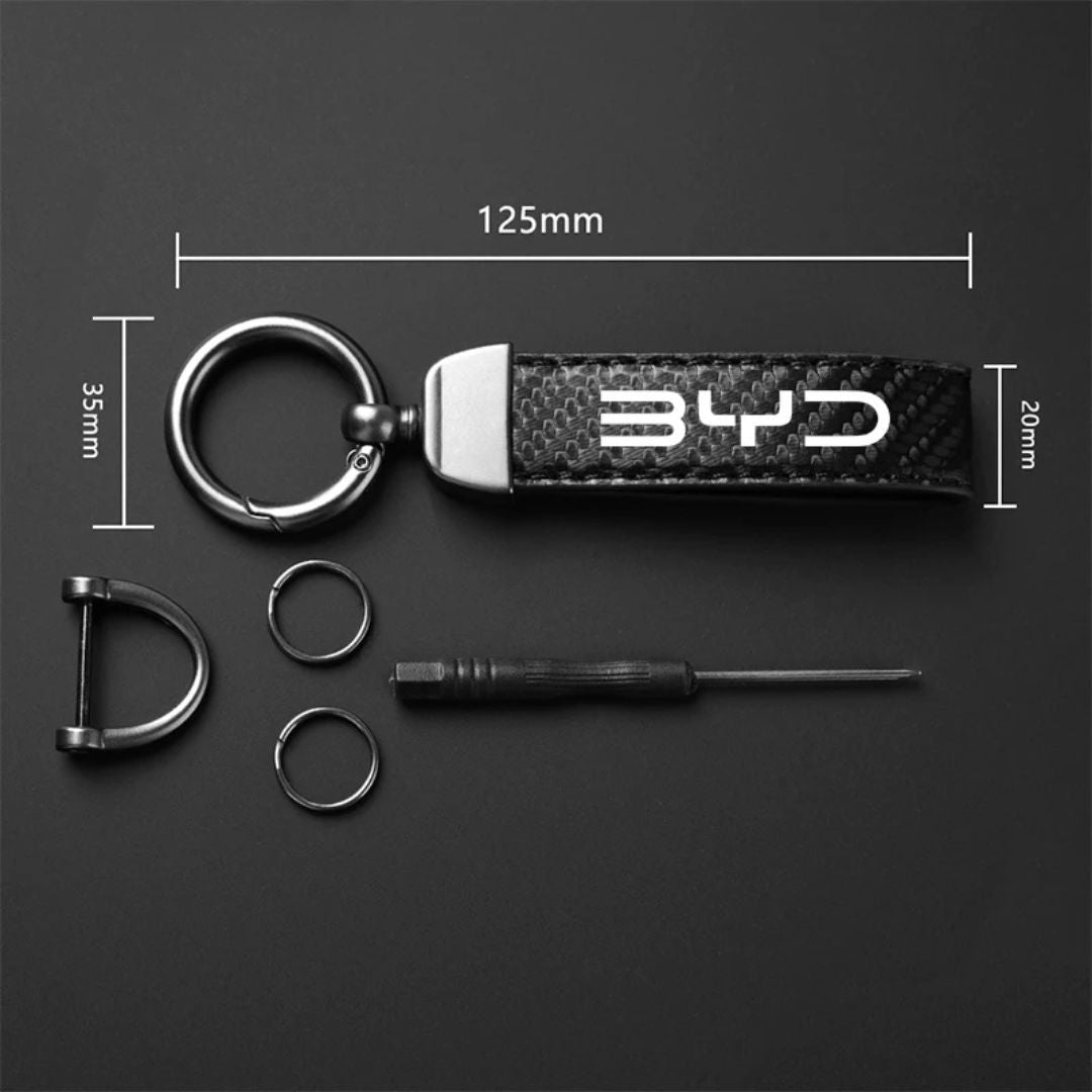 BYD Carbon Fibre Alloy Key Ring