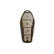 BYD KEY FOB REMOTE CASE PROTECTION KEYLESS ENTRY COVER CASE ACCESSORIES ACCESSORY PROTECTOR SHARK SEAL SEALION ATTO3 PREMIUM DESIGNER COVER CREAM 2