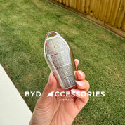 Luxury BYD Protective Key Cover in Diamonte and Sliver Finish