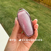 Luxury BYD Protective Key Cover in Barbie Pink and Mirror Finish