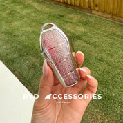 Luxury BYD Protective Key Cover in Barbie Pink and Mirror Finish