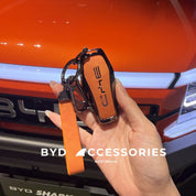 Premium Designer Alloy Remote Key Case in Tangerine