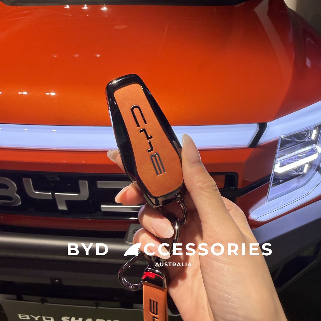 Premium Designer Alloy Remote Key Case in Tangerine