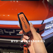 Premium Designer Alloy Remote Key Case in Tangerine