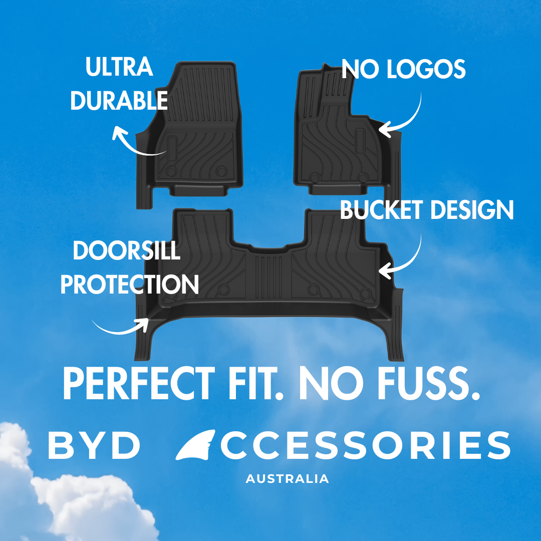 BYD Sealion 7 Premium 3D Custom Moulded Floormats (Front and Rear)