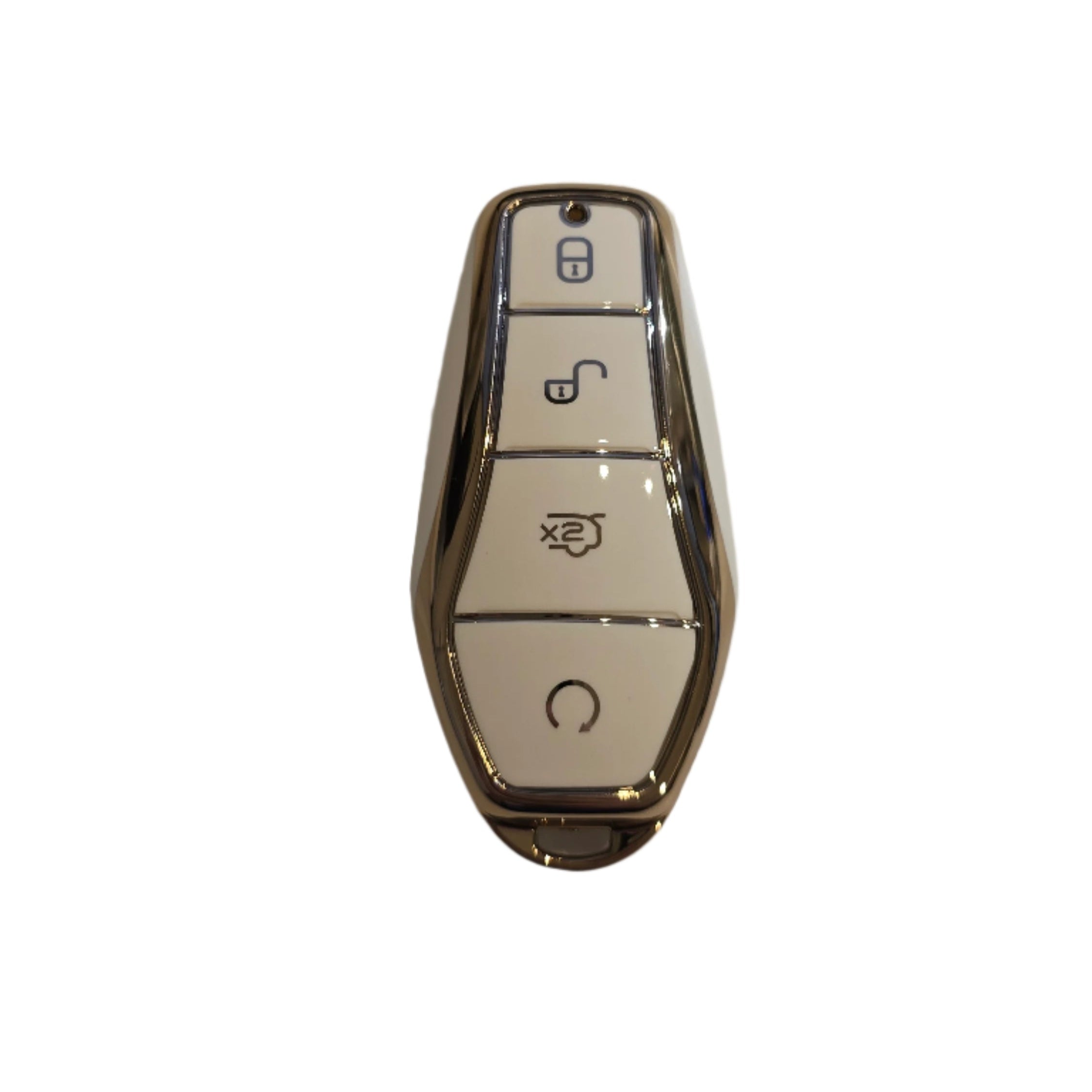 BYD KEY FOB REMOTE CASE PROTECTION KEYLESS ENTRY COVER CASE ACCESSORIES ACCESSORY PROTECTOR SHARK SEAL SEALION ATTO3 PREMIUM DESIGNER COVER CREAM 1