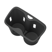 BYD SEALION 7 2025 CUP HOLDER COVER ANTISLIP PLASTIC CONSOLE TRAY PROTECTIVE ACCESSORY DRINK WIRELSS CHARGER TPE VEHICLE BLACK CUSTOM MADE 4