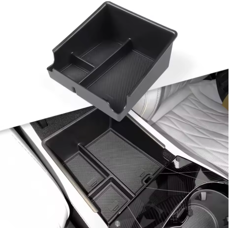 BYD SEAL 2022 2023 2024 2025 ARMREST CONSOLE TRAY PROTECTIVE ACCESSORY STORAGE BOX ORGANISER ORGANIZER TPE VEHICLE BLACK CUSTOM MADE 3
