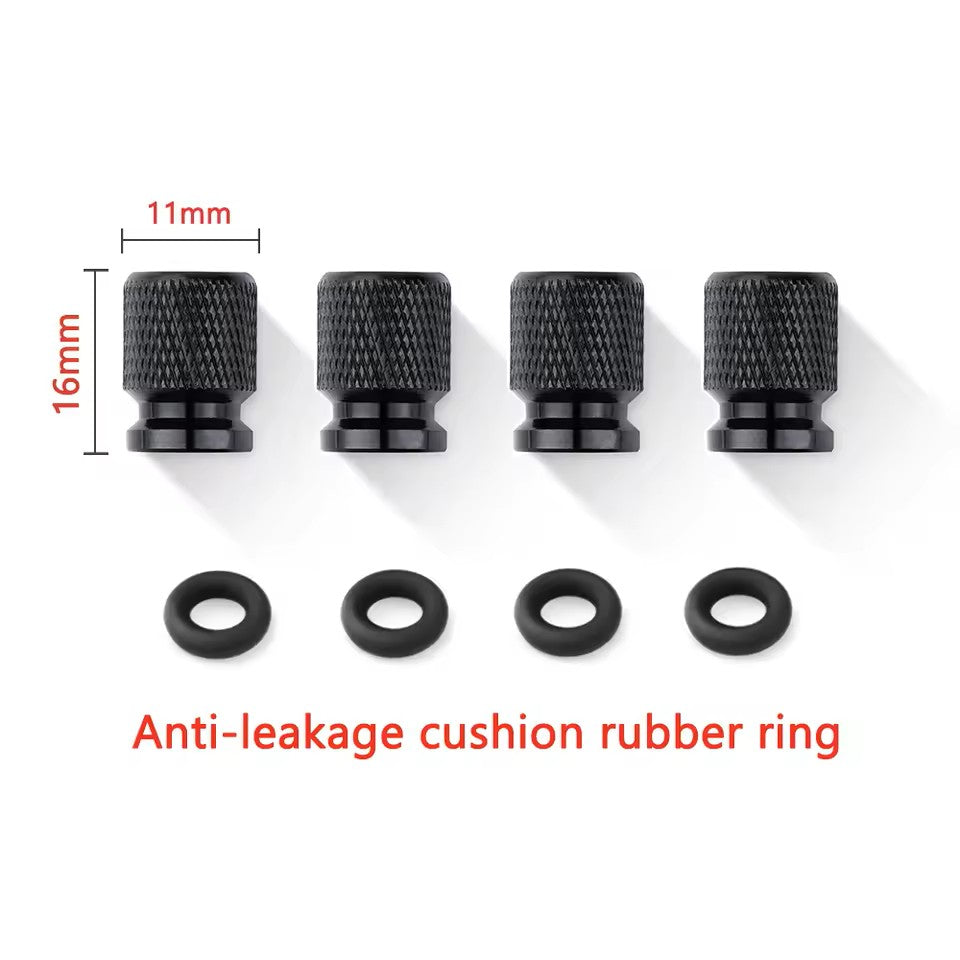 BYD Tyre Valve caps Tire stem black cap protector wheel rim Seal Shark dolphin atto3 aluiminium 4