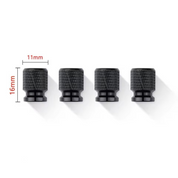 BYD Tyre Valve caps Tire stem black cap protector wheel rim Seal Shark dolphin atto3 aluiminium 4
