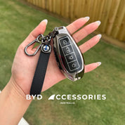 Denza Premium Alloy Remote Key Case in Gun Metal
