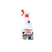 Spray bottle labeled 'Fully Slick' on a white background