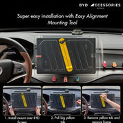 BYD Shark 6 Tempered Ultra Clear Glass Screen Protector with Easy Alignment Mounting Tool