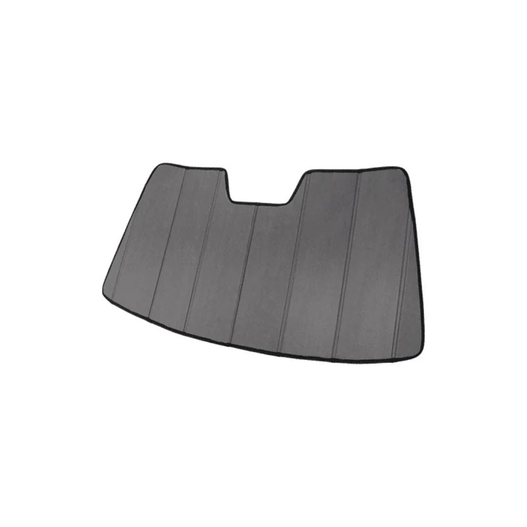 Car sunshade on a white background