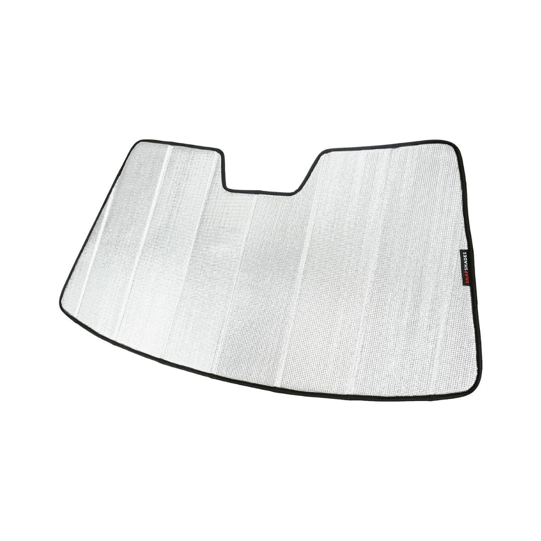 Car windshield sunshade with brand logo on a white background