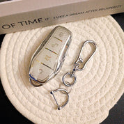 Luxury BYD Protective Key Cover in Diamonte and Sliver Finish