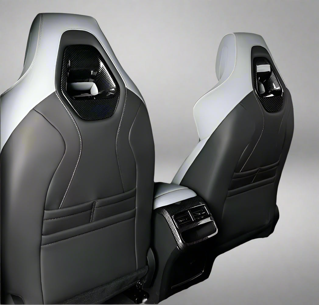 Rear Seat Headrest Protector Cover in Carbon Fibre (Set of 2) - BYD Seal 2022-2025