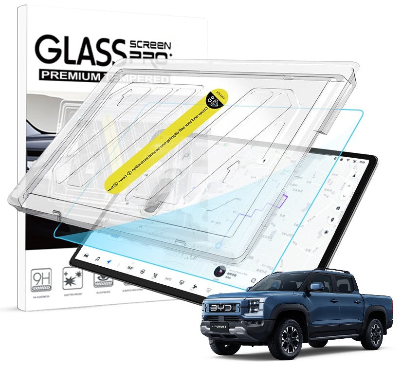 BYD Shark 6 Tempered Ultra Clear Glass Screen Protector with Easy Alignment Mounting Tool